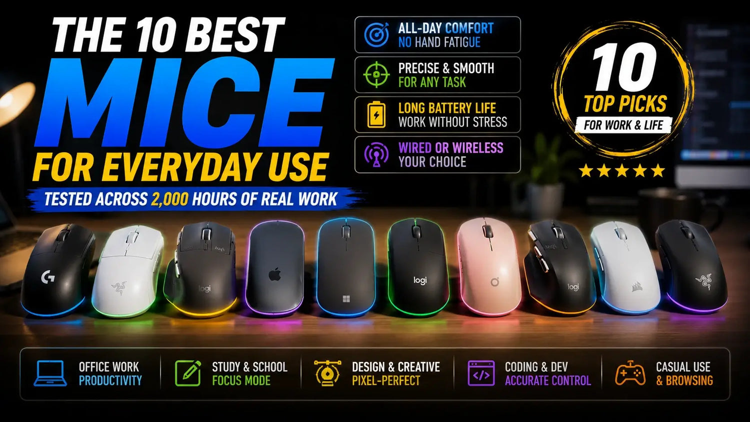 The 10 Best Mouses for Everyday Use in 2026