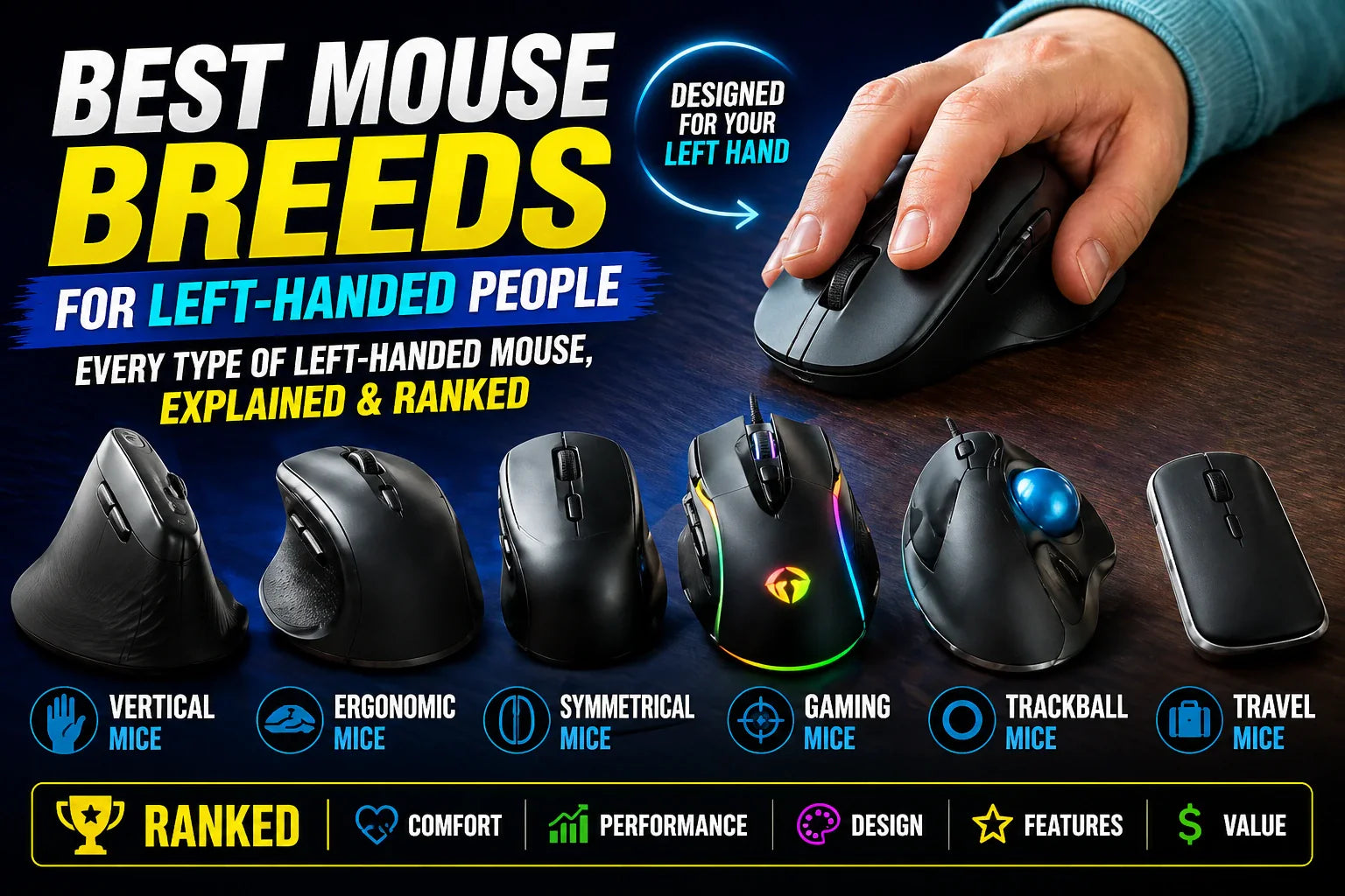 Best Mouse Breeds for Left-Handed People — Every Type of Left-Handed Mouse, Explained & Ranked