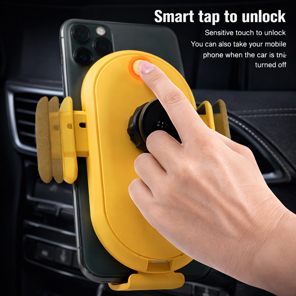 Smart Sensor Auto-Clamp Car Charger