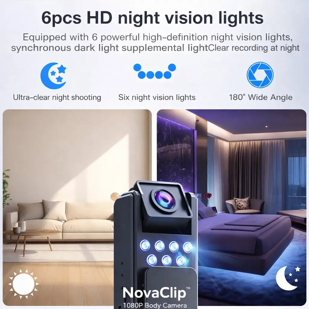 NovaClip - 1080P Body Camera Video Recorder
