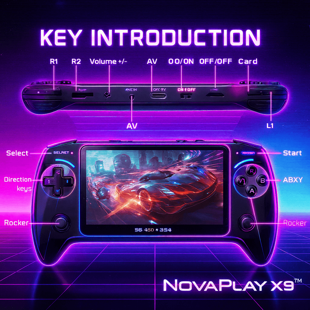 NovaPlay X9 — Portable Retro Gaming Console