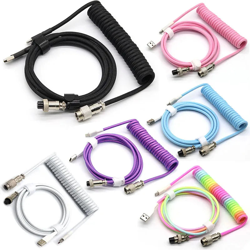 NovaCoil — Premium Coiled Cable for Clean Desk Setups