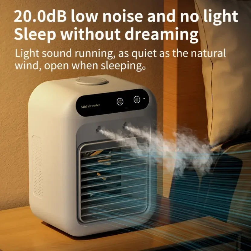 AirNova Touch – Portable USB Fan with Mist & Touch Control