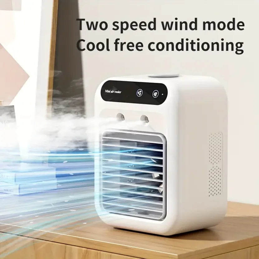 AirNova Touch – Portable USB Fan with Mist & Touch Control
