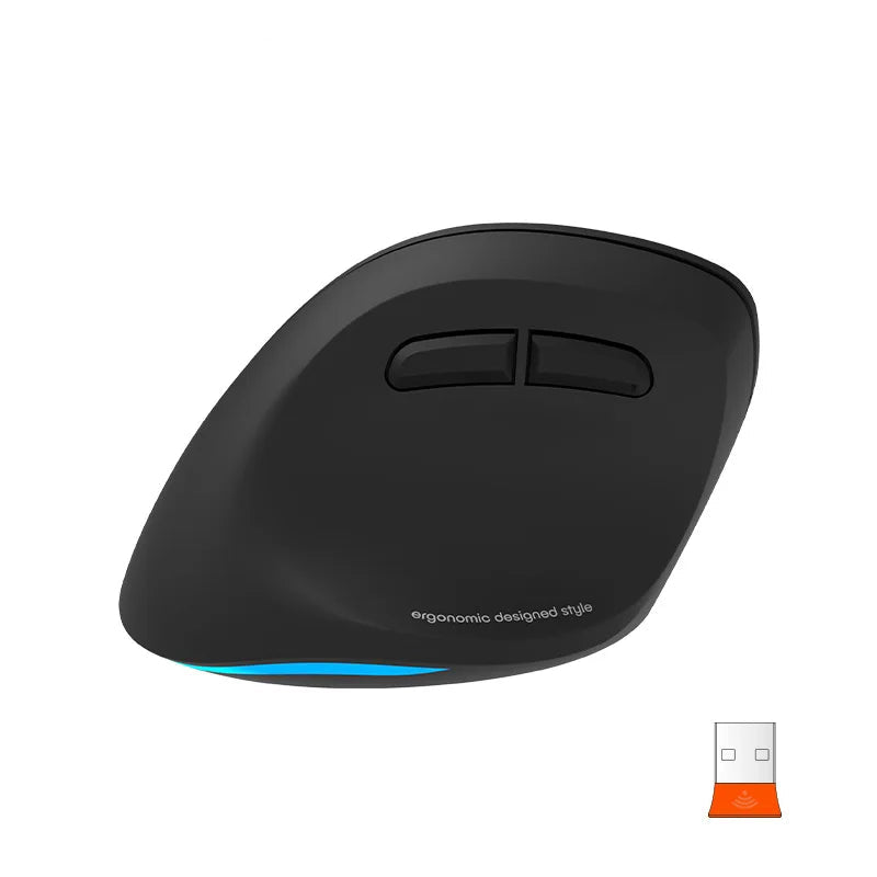 Left Hand Ergonomic Wireless Vertical Mouse for Left-Handed Users
