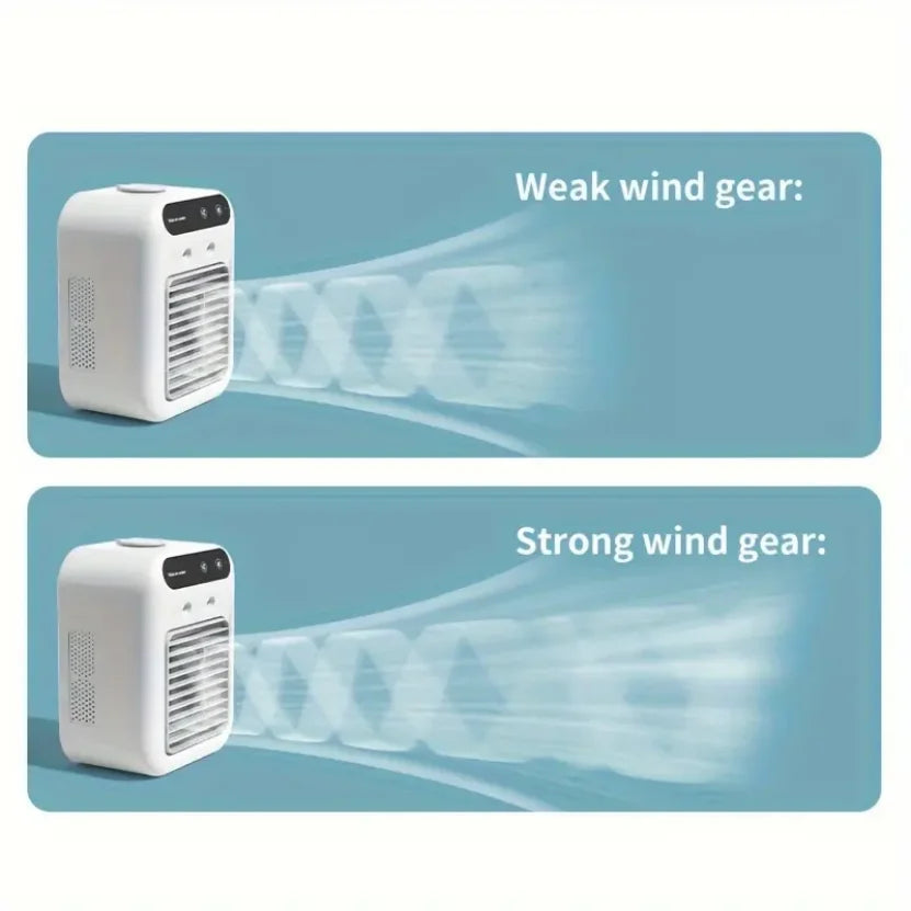 AirNova Touch – Portable USB Fan with Mist & Touch Control