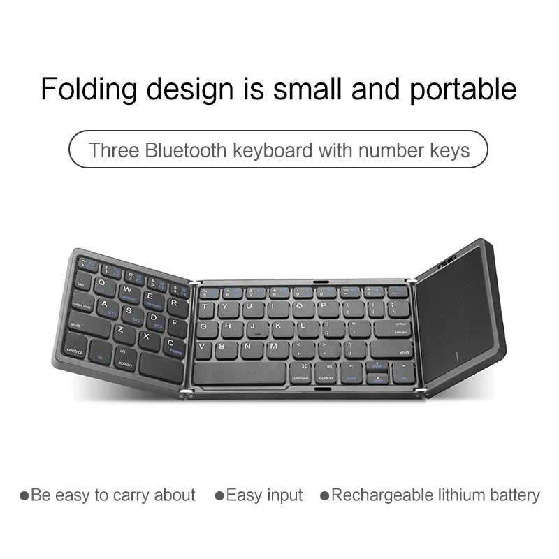 Folding Bluetooth Keyboard with Touchpad - Smart Mouse Co