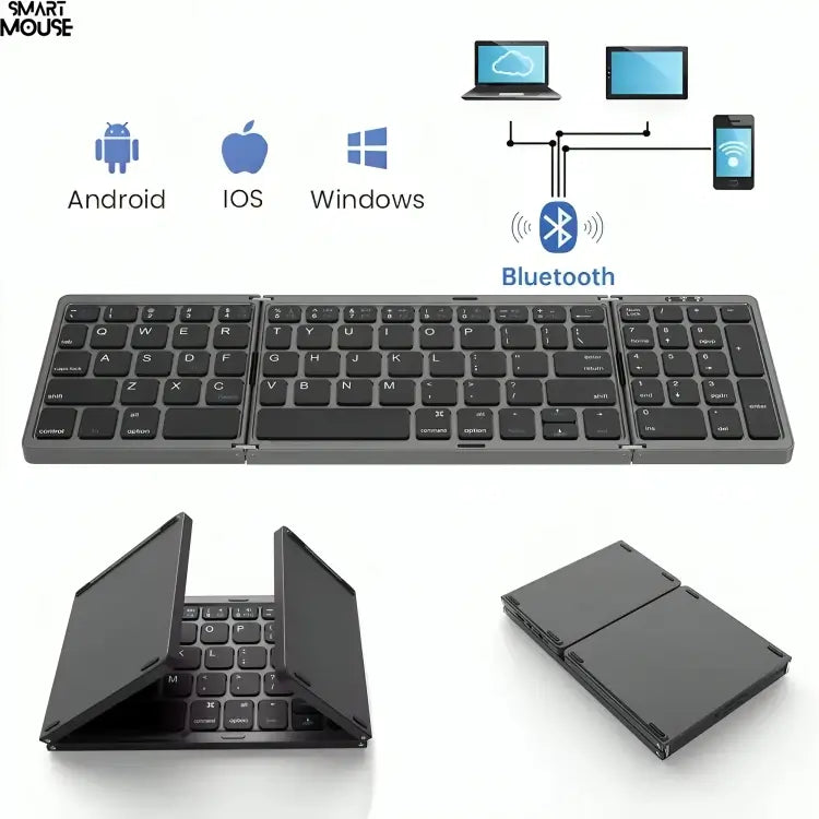 Air Nova | Foldable Wireless Bluetooth Keyboard - Smart Mouse Co