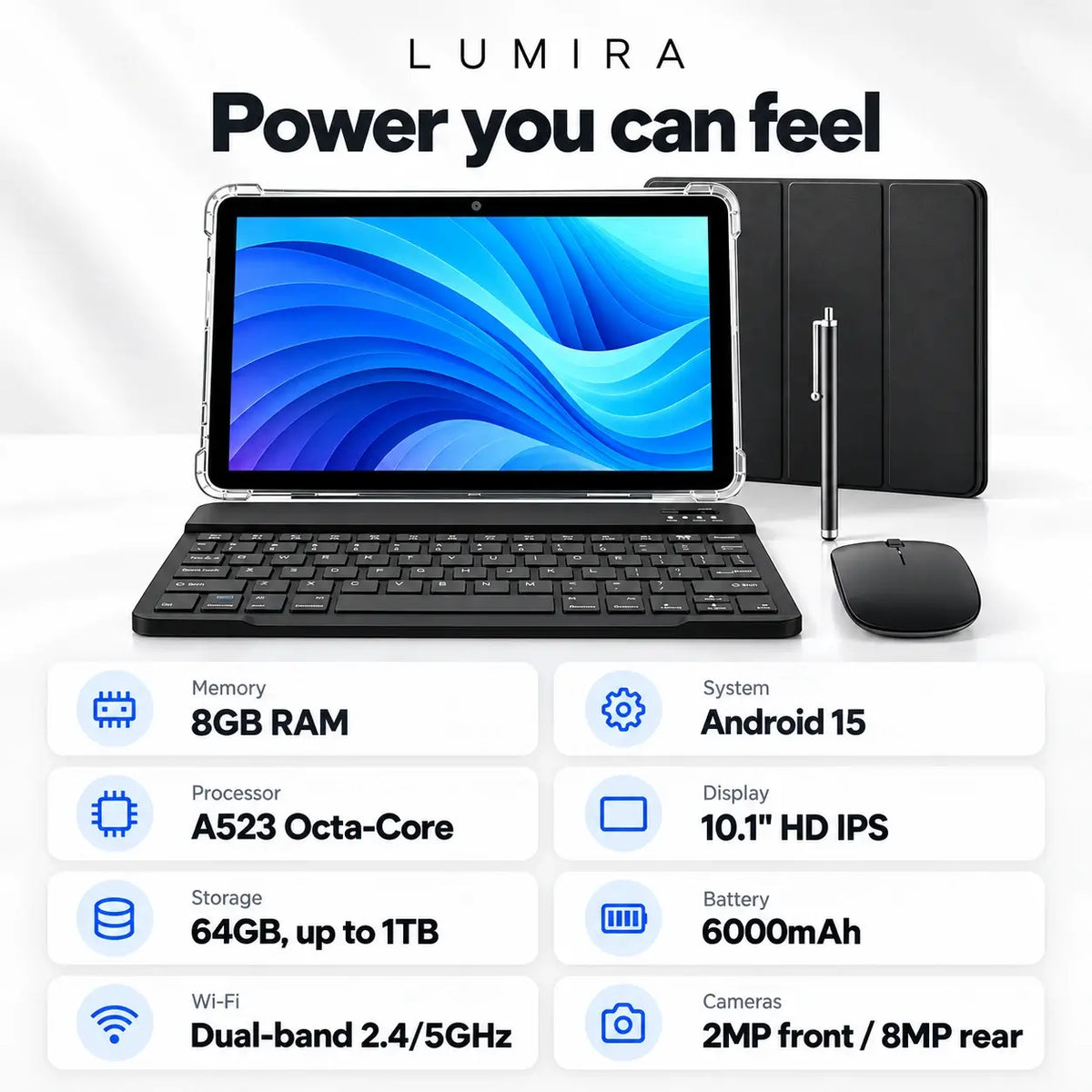 Lumira Tab 10 – Android Tablet Bundle