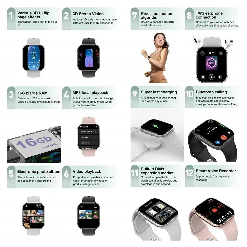 Smart Fitness Watch with GPS & Bluetooth – Track, Train, and Stay Connected Anywhere