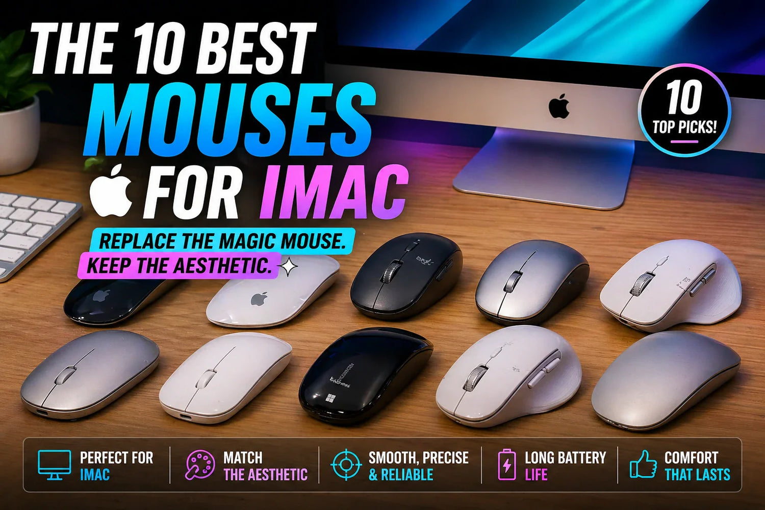 The 10 Best Mouses for iMac  — Replace the Magic Mouse Mice, Keep the Aesthetic