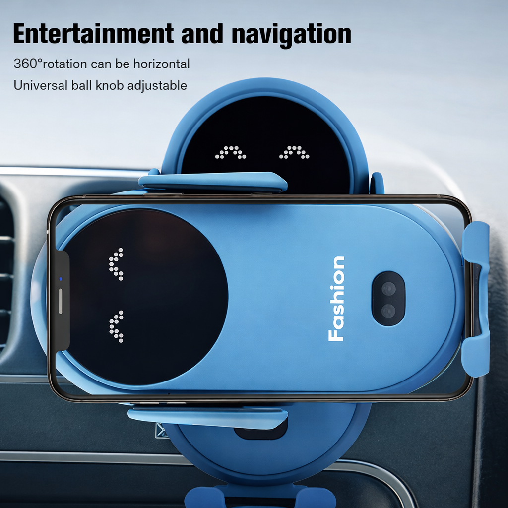 Smart Sensor Auto-Clamp Car Charger