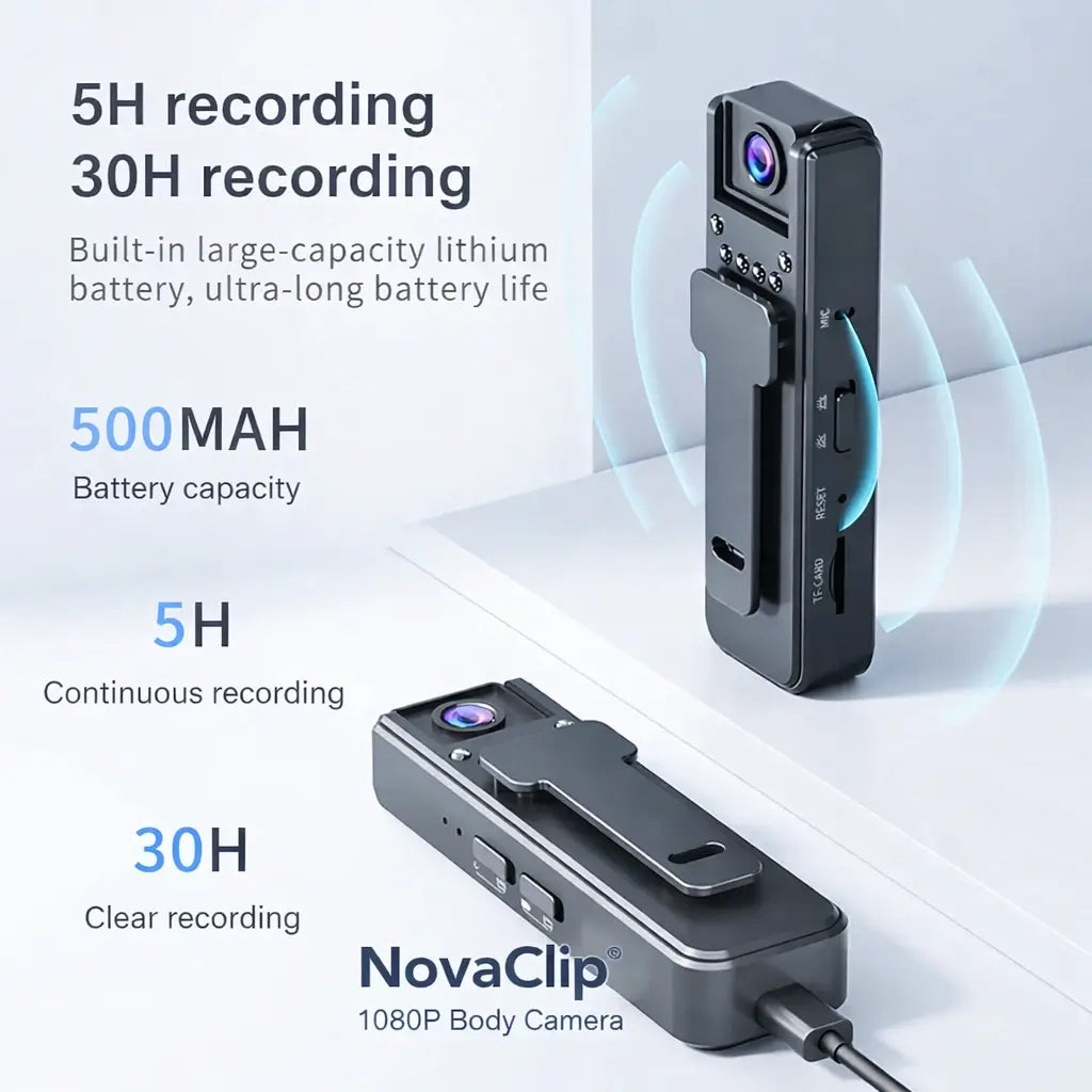 NovaClip - 1080P Body Camera Video Recorder