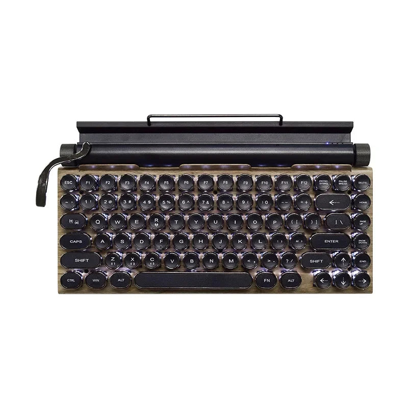 Retro Typewriter Wireless Mechanical Keyboard