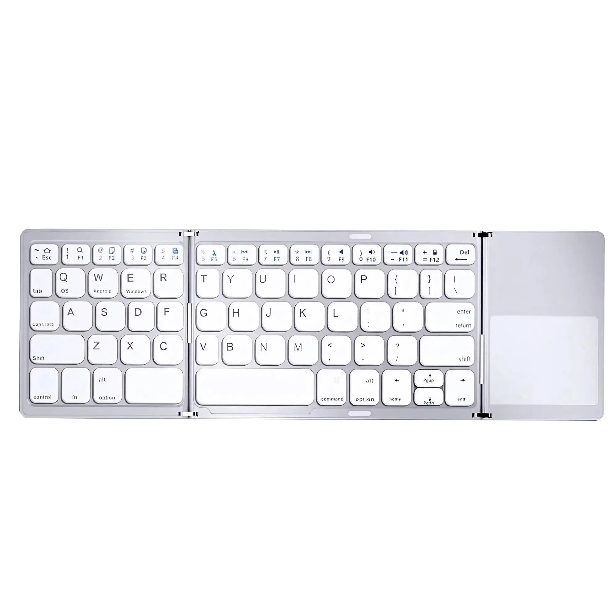 Tri-Fold Bluetooth Keyboard with Touchpad