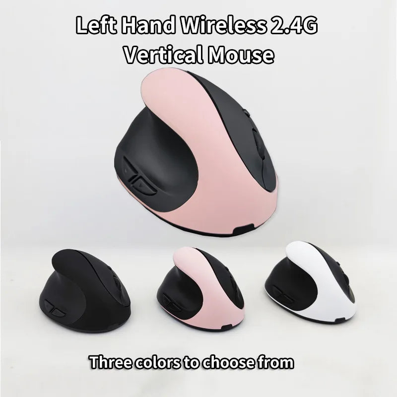 Left Hand Ergonomic Vertical Mouse with Side Buttons
