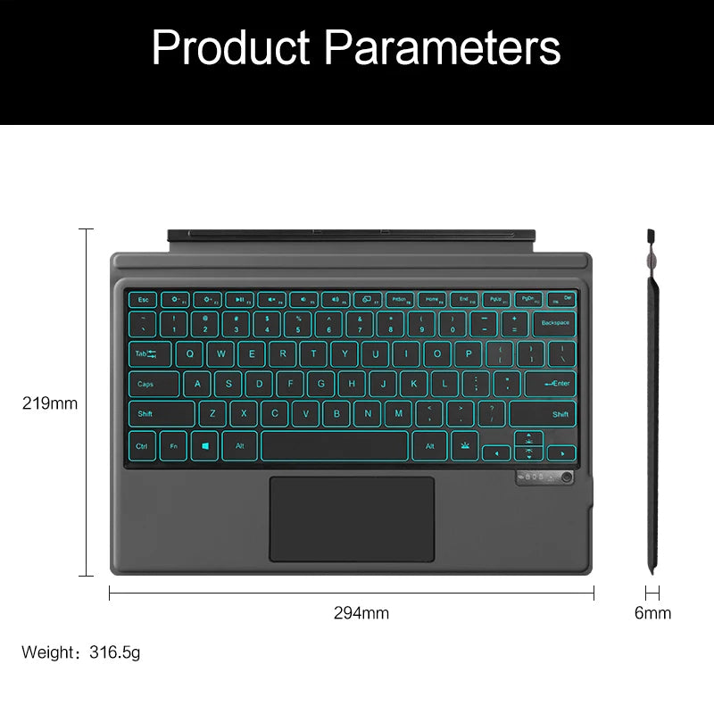 Bluetooth Keyboard For Microsoft Surface Pro Series - Smart Mouse Co