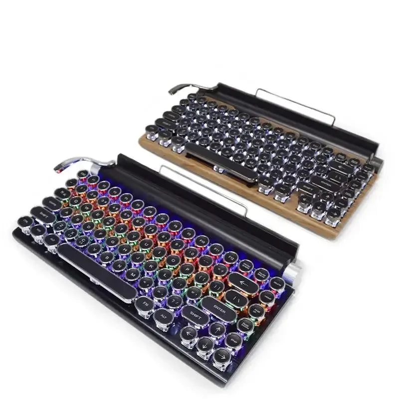 Retro Typewriter Wireless Mechanical Keyboard