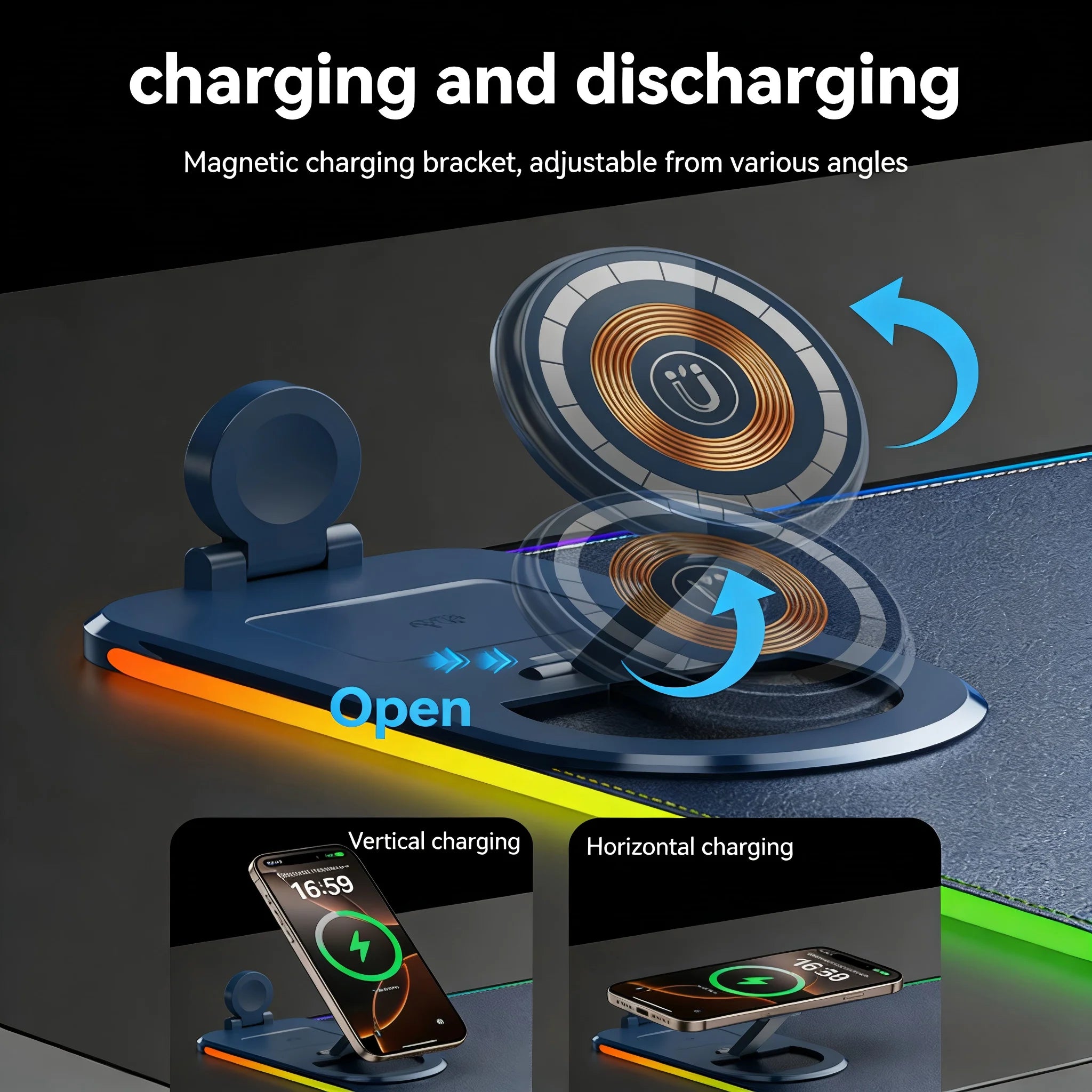 NovaCharge Pad — Smart Desk Mat with Wireless Charging