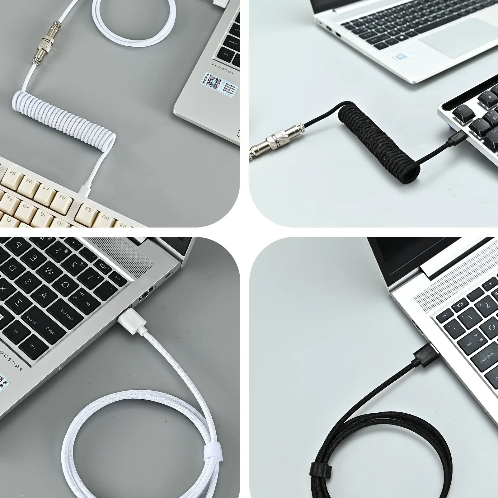 NovaCoil — Premium Coiled Cable for Clean Desk Setups