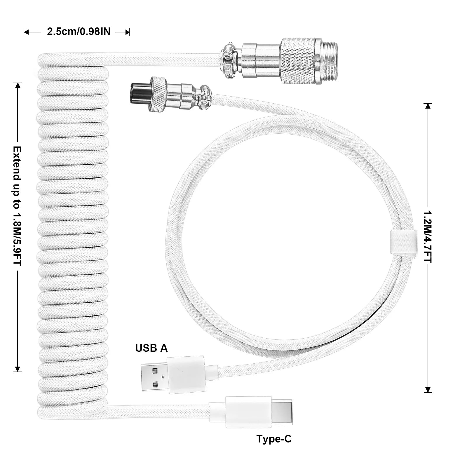 NovaCoil — Premium Coiled Cable for Clean Desk Setups