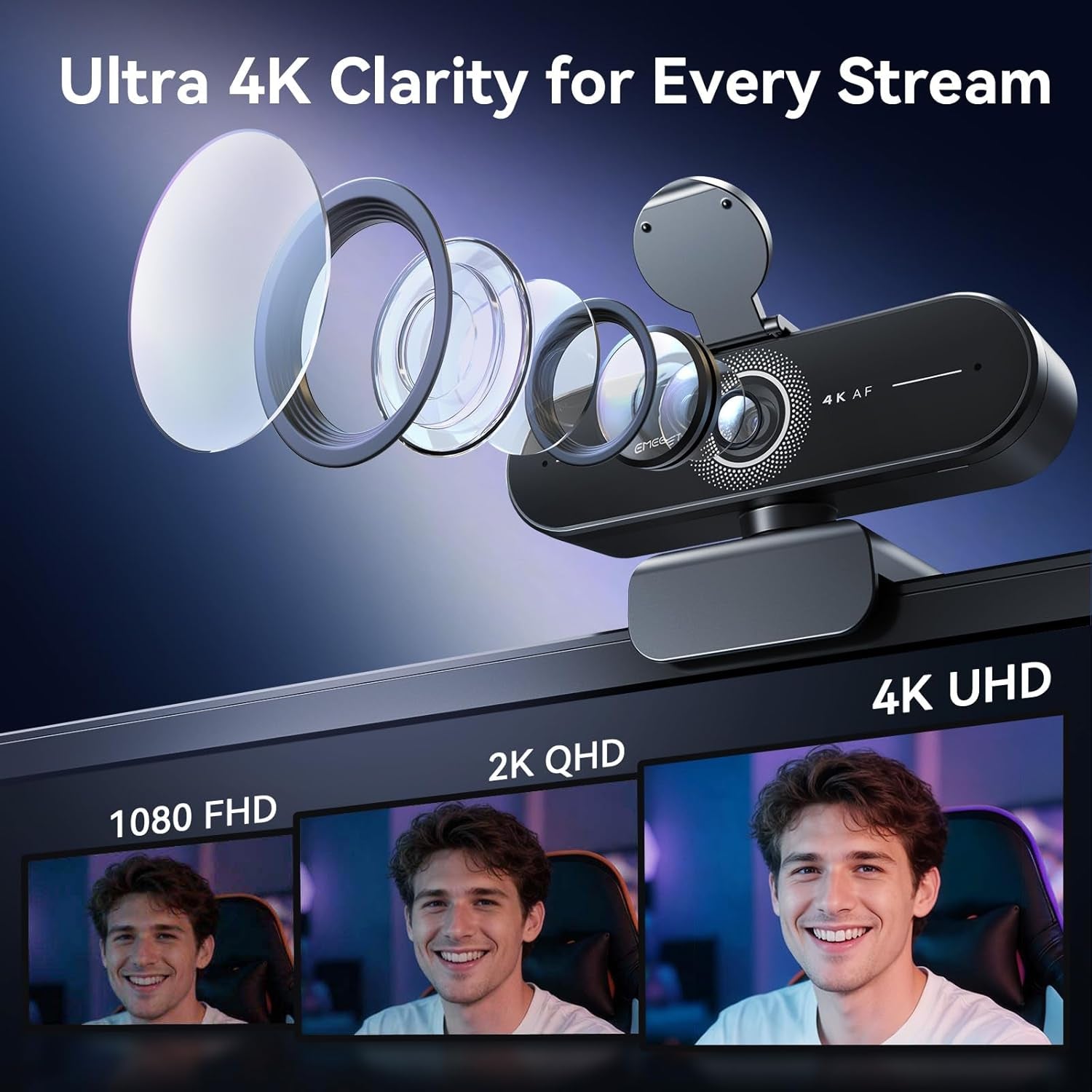 NOVA StreamCam 4K Webcam