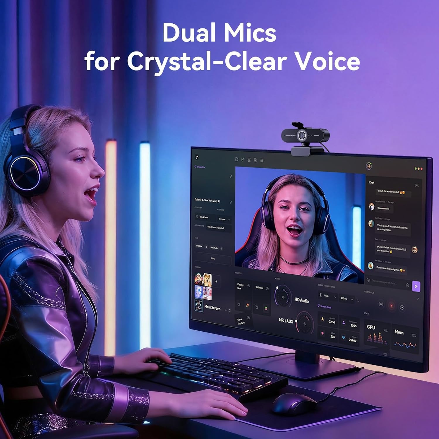 NOVA StreamCam 4K Webcam