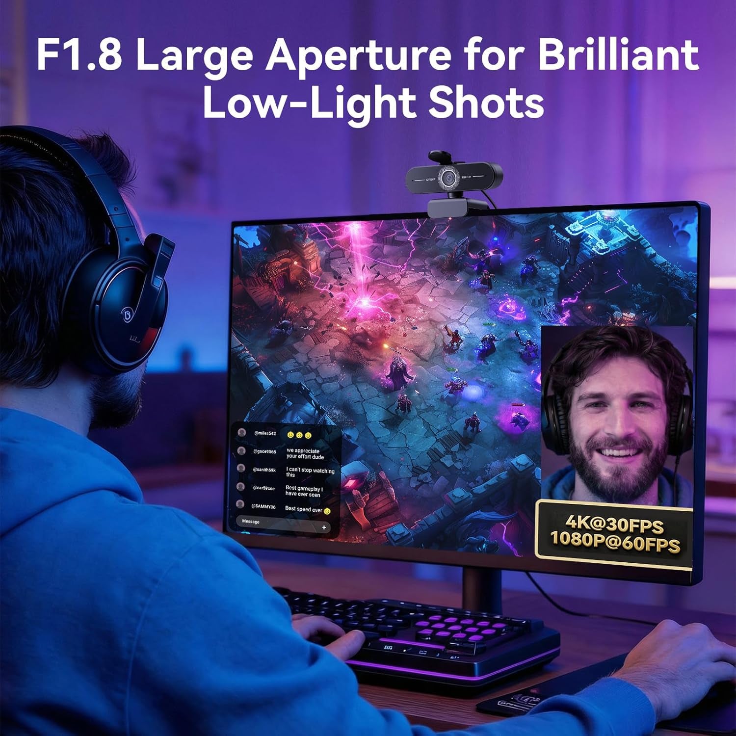 NOVA StreamCam 4K Webcam