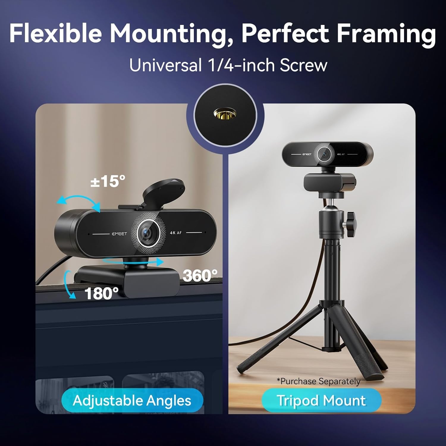 NOVA StreamCam 4K Webcam