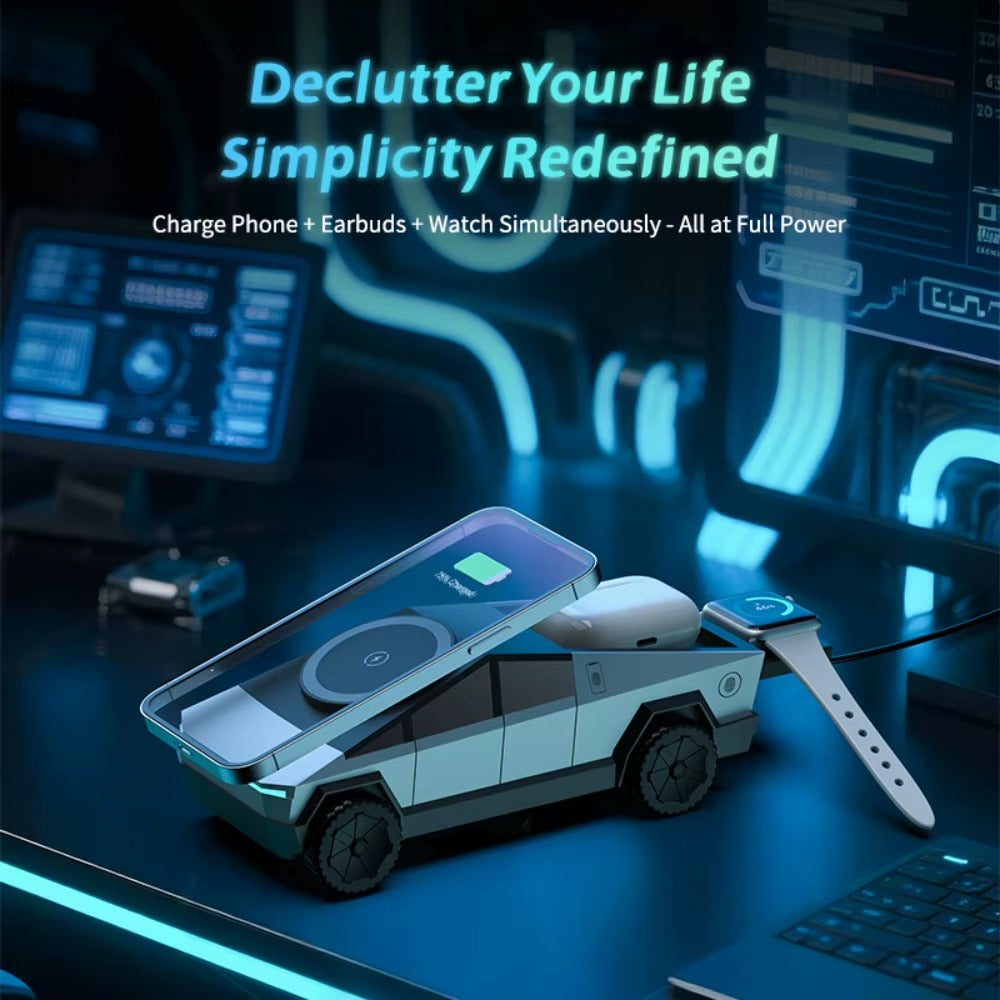 CyberDock 3-in-1 Wireless Charging Station - Smart Mouse Co