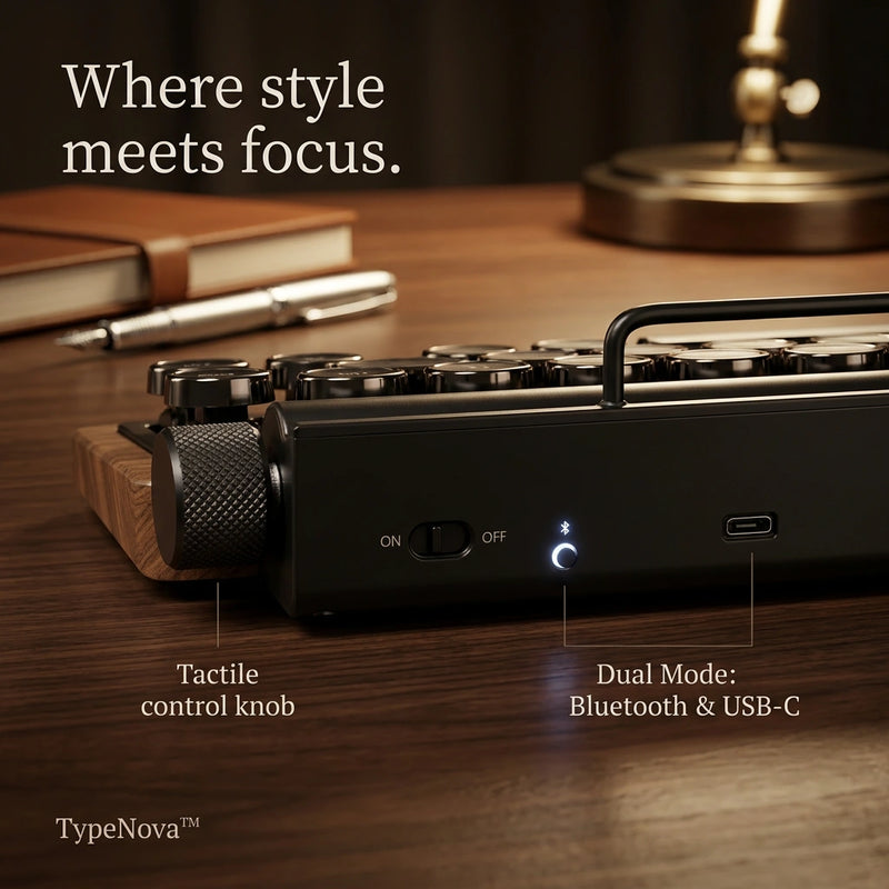 Wireless Bluetooth and Type-C wired mode