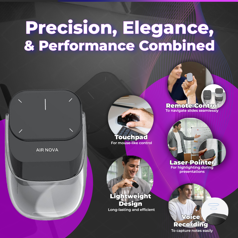 Air Nova presentation mode - laser pointer and slide control